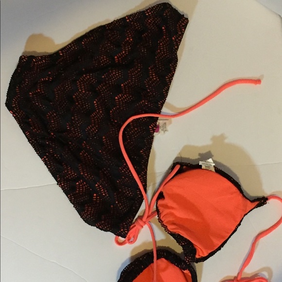 OP black and orange bathing suit juniors 15-17 - Picture 3 of 6